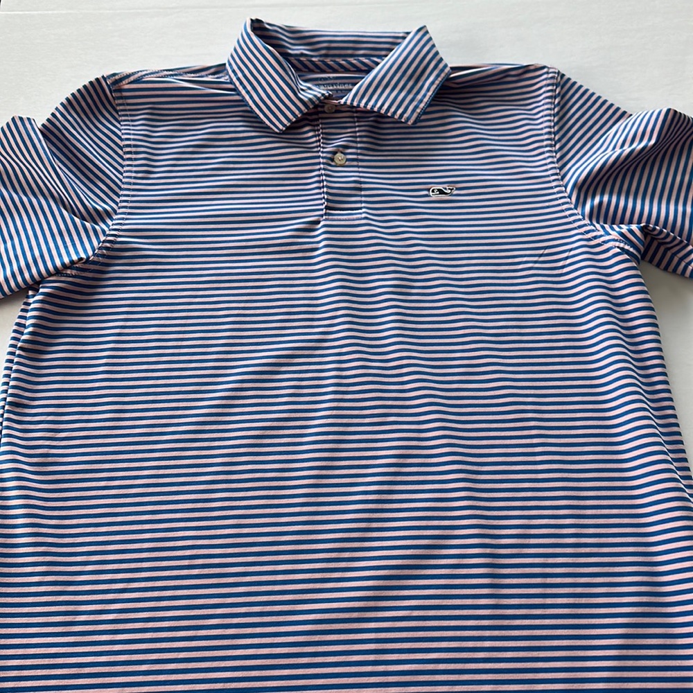Vineyard Vines Size Large Child, Pink and Blue Striped
